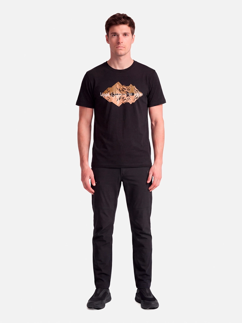 POLERA HOMBRE LIPPI ULMO FRONT PRINT NEGRO