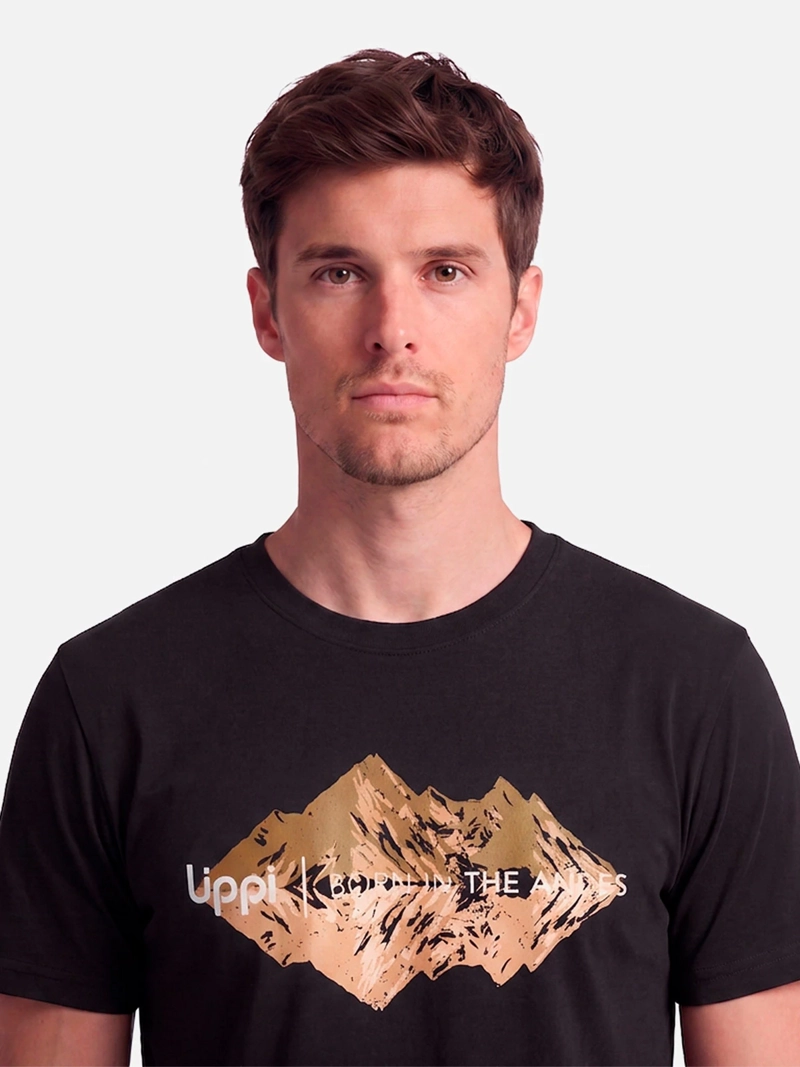 POLERA HOMBRE LIPPI ULMO FRONT PRINT NEGRO - 5