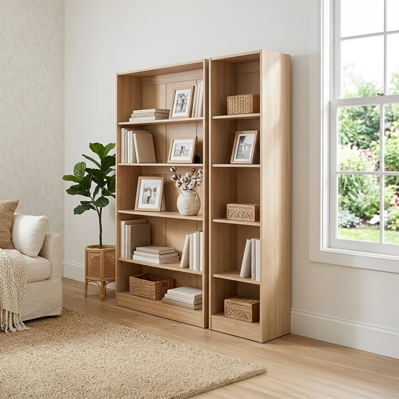 SET 2 LIBREROS CIC MOSCÚ 120X180 CM OLMO - 1