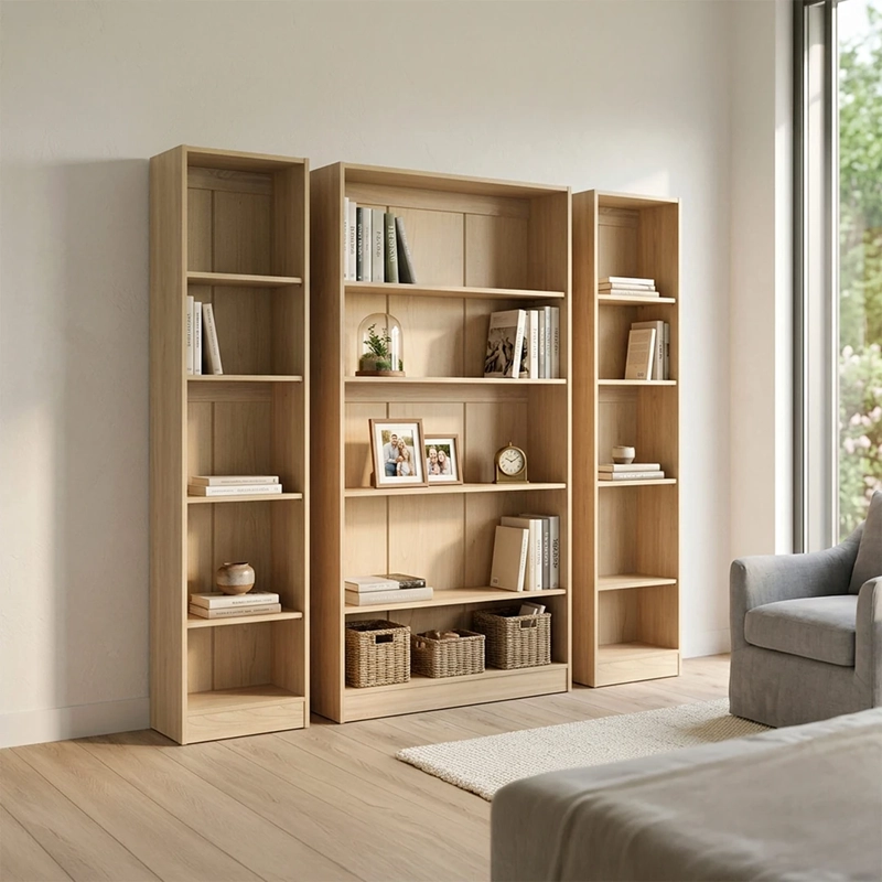 SET 2 LIBREROS CIC MOSCÚ 160X180 CM OLMO - 1