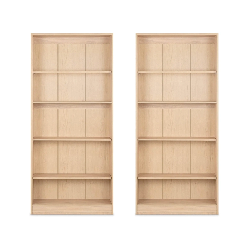 SET 2 LIBREROS CIC MOSCÚ DOBLE 160X180 CM OLMO - 2