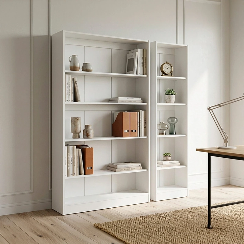 SET 2 LIBREROS CIC MOSCÚ 120X180 CM BLANCO - 1