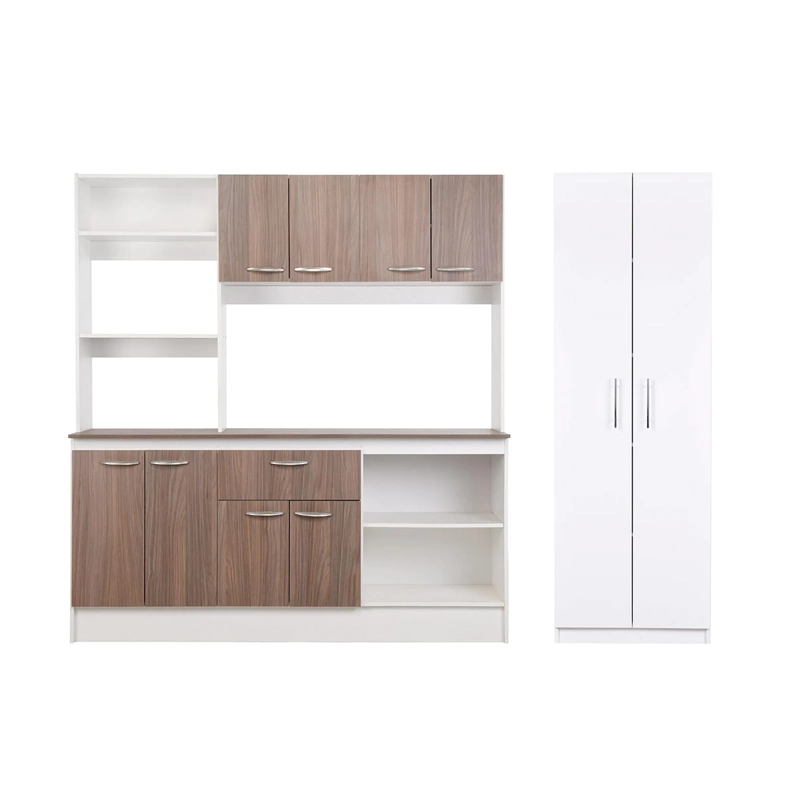 SET MUEBLES CIC MUEBLE DE COCINA JULIETA + DESPENSOR 2 PUERTAS BLANCO