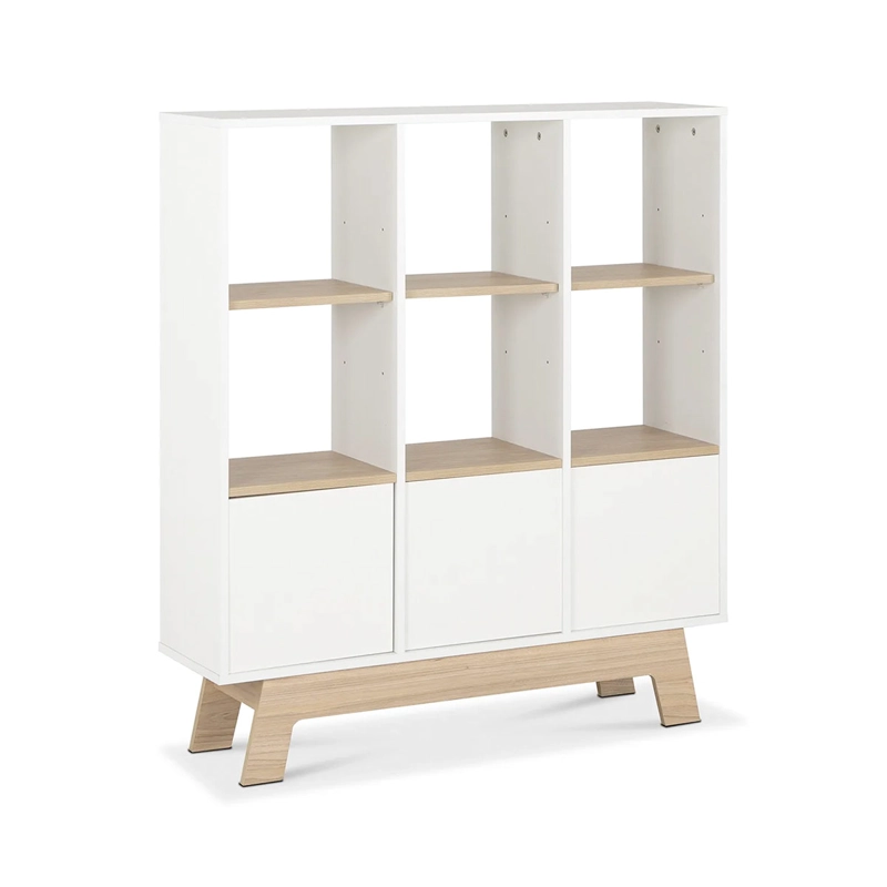SET MUEBLES INFANTIL CIC MESITA + 2 SILLAS + LIBRERO CAFÉ - 5