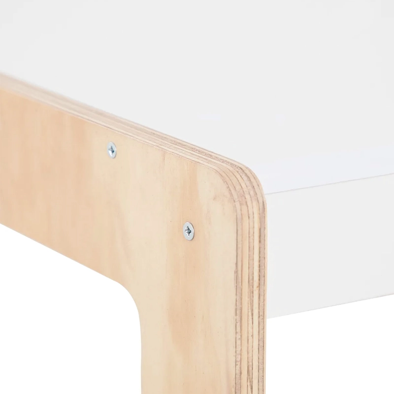SET MUEBLES INFANTIL CIC MESITA + 2 SILLAS + LIBRERO CAFÉ - 6