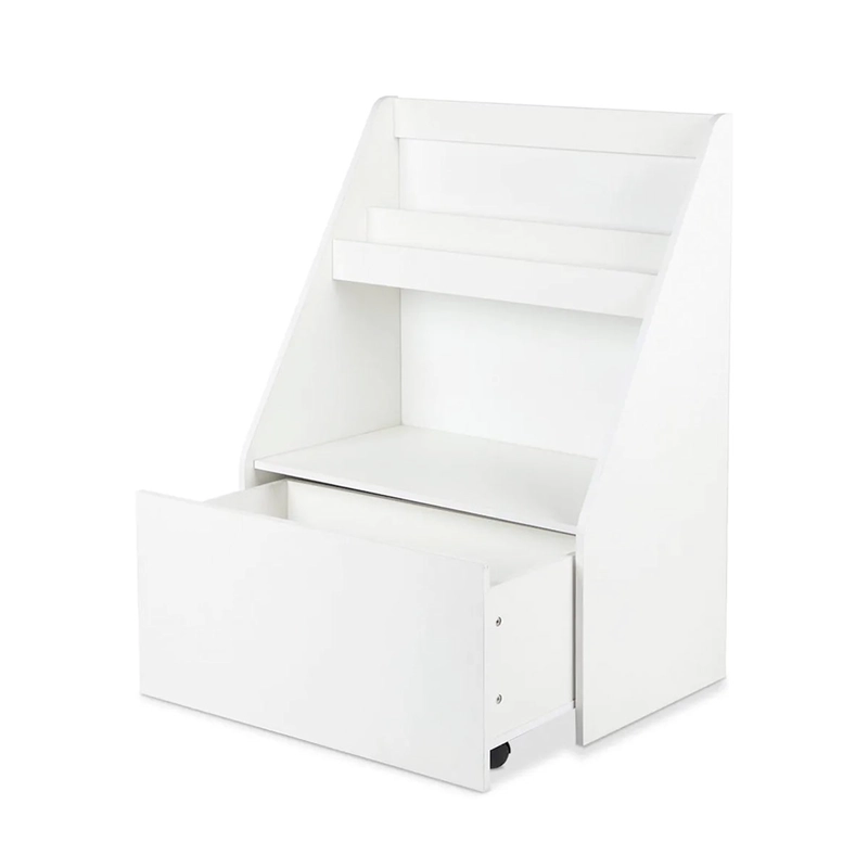SET MUEBLES INFANTIL CIC MESITA + LIBRERO + BAÚL BLANCO - 7