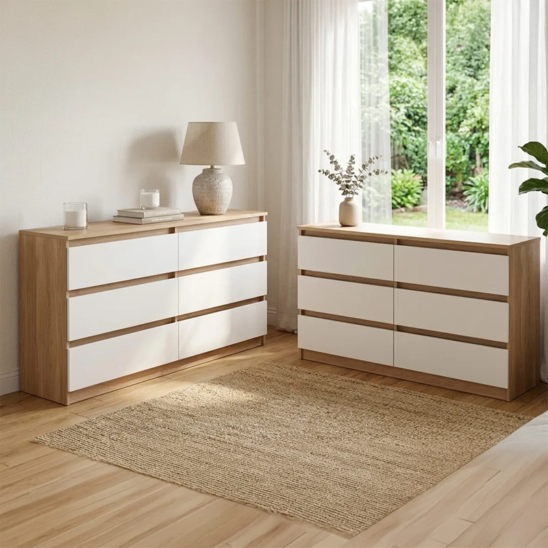 SET 2 CÓMODAS CIC NORDICA BICOLOR