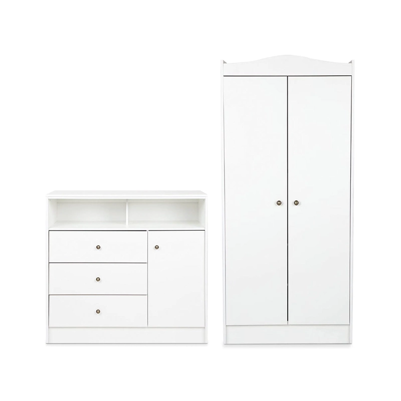 SET MUEBLES INFANTIL CIC CLOSET + CÓMODA BLANCO