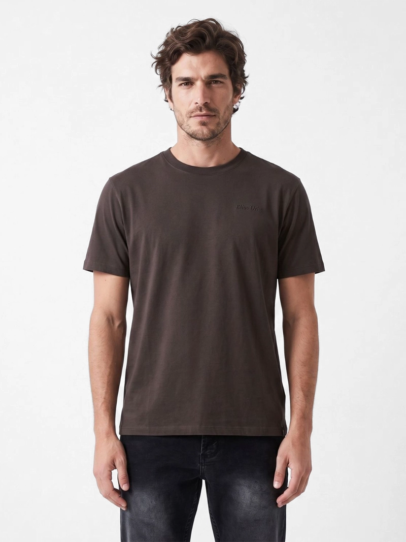 POLERA HOMBRE ELLUS ALGODÓN MANGA CORTA - 1