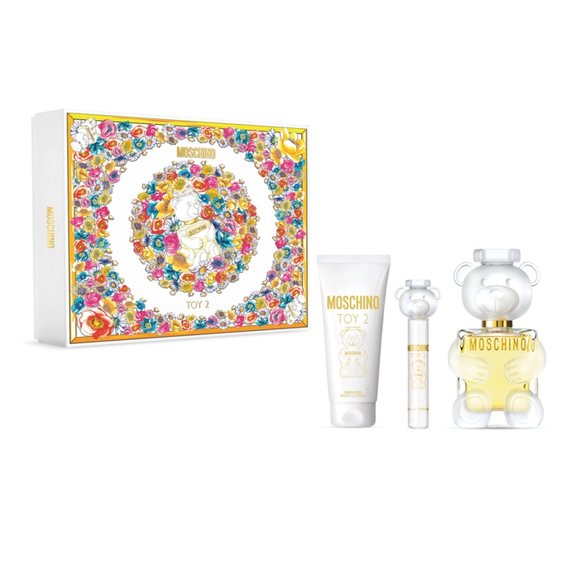 SET PERFUME HOMBRE MOSCHINO TOY 2 EDP 100ML+100ML+10ML - 1
