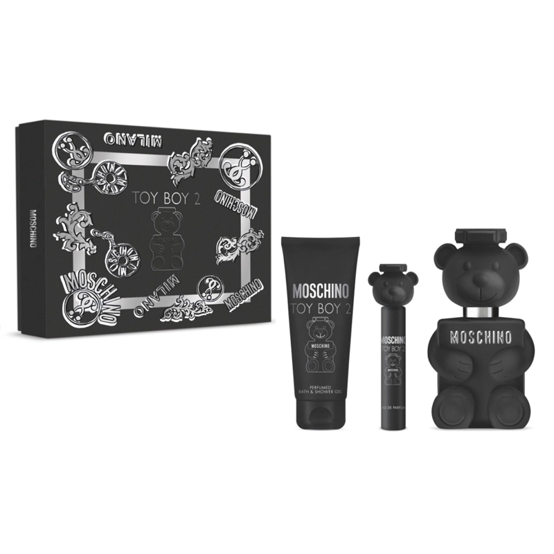 SET PERFUME HOMBRE MOSCHINO TOY BOY 2 EDP 100ML+100ML+10ML