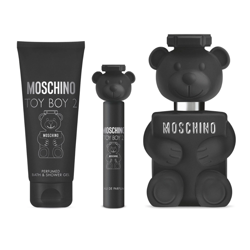 SET PERFUME HOMBRE MOSCHINO TOY BOY 2 EDP 100ML+100ML+10ML - 2