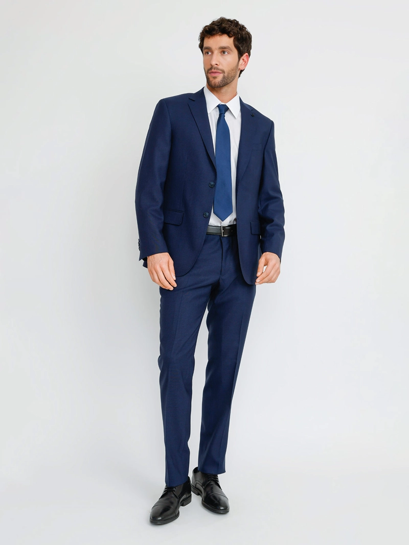 TRAJE HOMBRE TRIAL LANA LISO MANGA LARGA