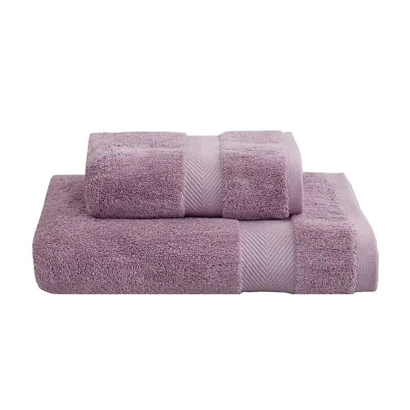 JUEGO DE TOALLAS ANDES LISA 2 PIEZAS 600 GR ROSA - 2