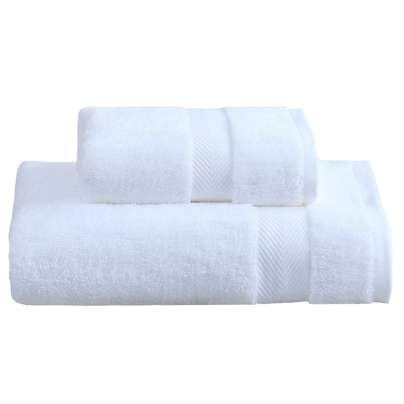 JUEGO DE TOALLAS ANDES LISA 2 PIEZAS 600 GR BLANCO - 2
