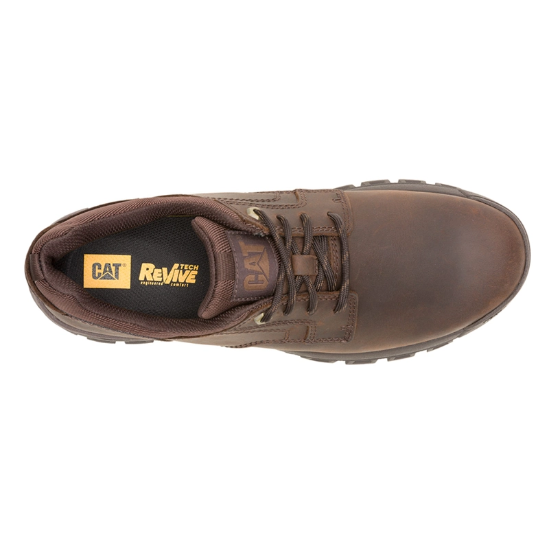ZAPATILLAS HOMBRE CATERPILLAR URBANAS CAFÉ THRESHOLD LOW CUERO - 6
