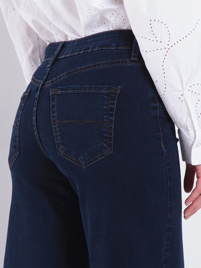 JEANS MUJER WADOS ALGODÓN WIDE LEG TIRO ALTO - 5