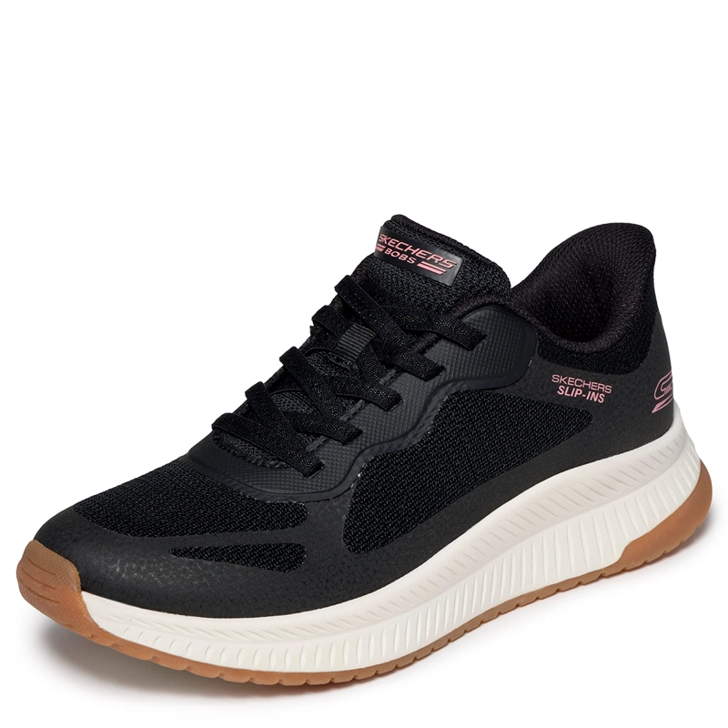 ZAPATILLAS MUJER SKECHERS URBANAS NEGRO SLIP-INS: BOBS SQUAD 4 - 4