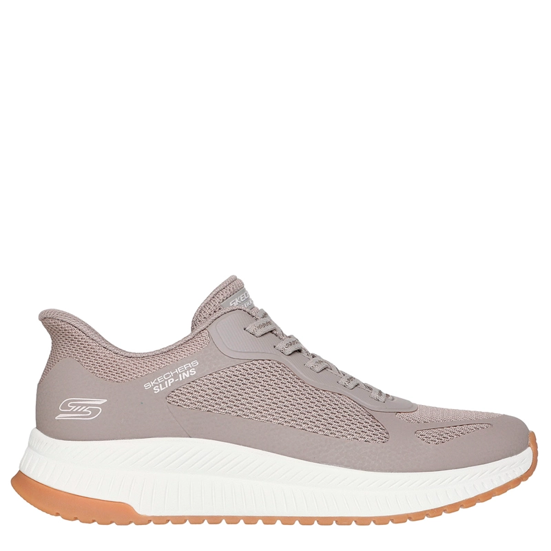 ZAPATILLAS MUJER SKECHERS URBANAS TAUPE SLIP-INS: BOBS SQUAD 4