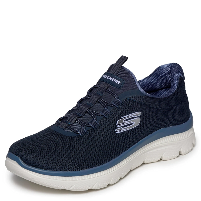 ZAPATILLAS MUJER SKECHERS URBANAS AZUL MARINO SUMMITS PLUS - 4