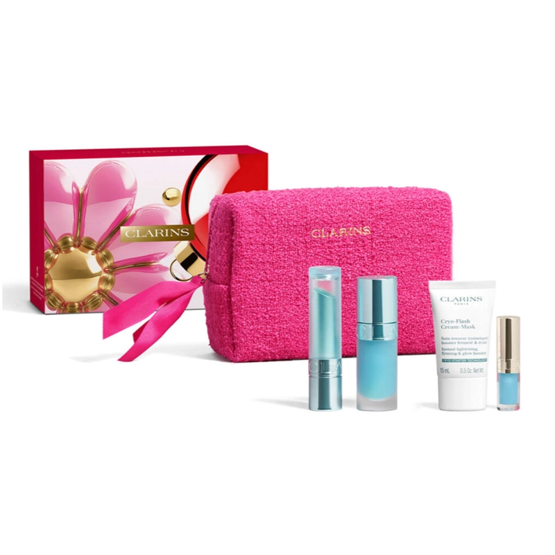 SET CUIDADO LABIAL CLARINS CRYO 2,9GR +7ML+15ML+MINI
