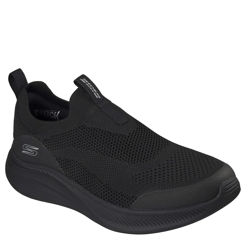 ZAPATILLAS HOMBRE SKECHERS URBANAS NEGRO BOBS MODA FLEX - 2