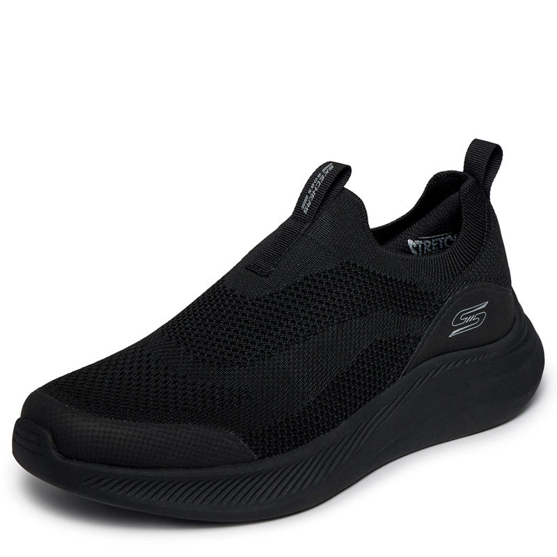 ZAPATILLAS HOMBRE SKECHERS URBANAS NEGRO BOBS MODA FLEX - 4