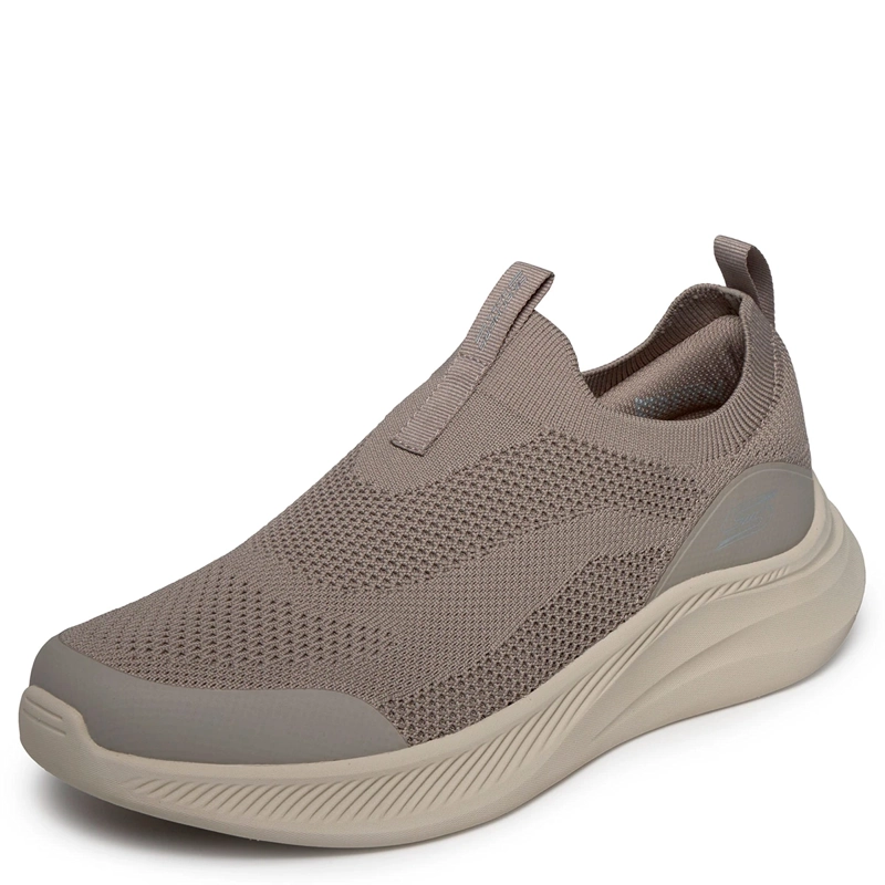 ZAPATILLAS HOMBRE SKECHERS URBANAS TAUPE BOBS MODA FLEX - 4