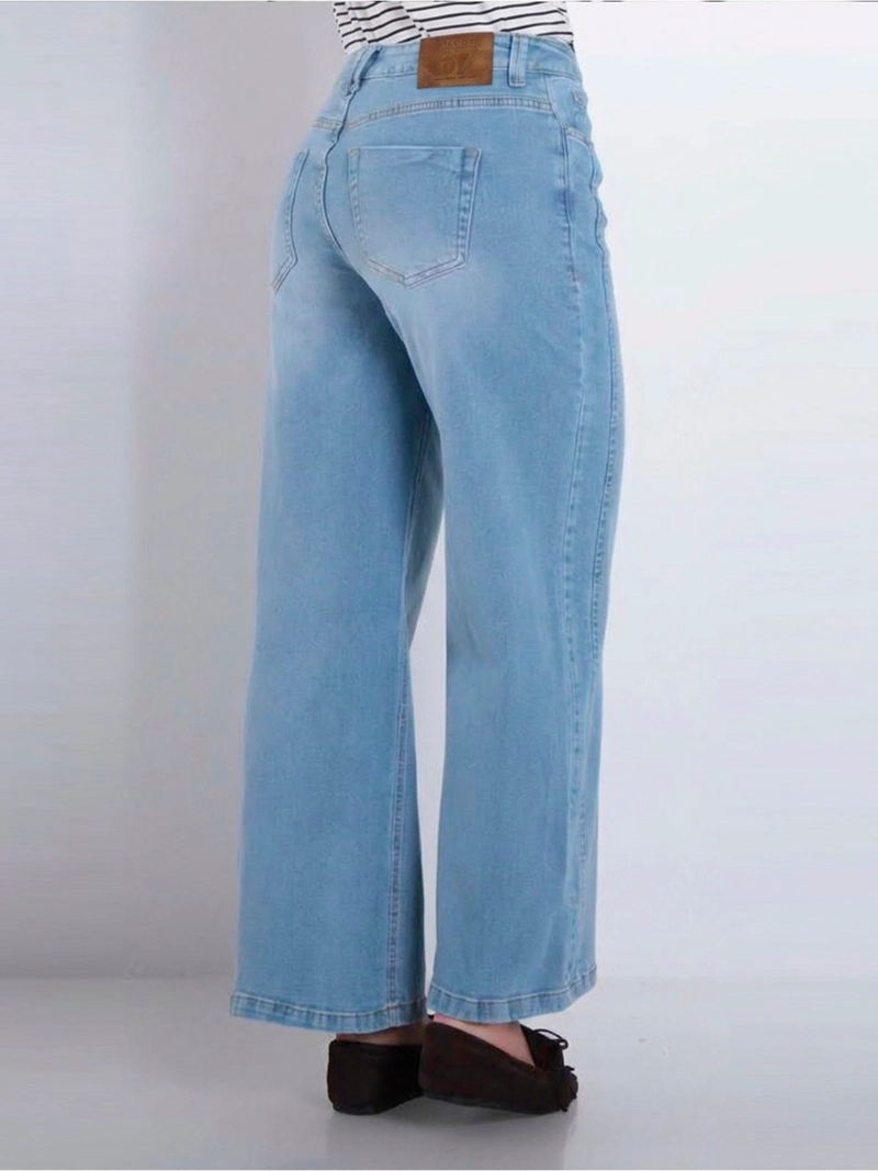 JEANS MUJER WADOS ALGODÓN WIDE LEG TIRO ALTO - 3
