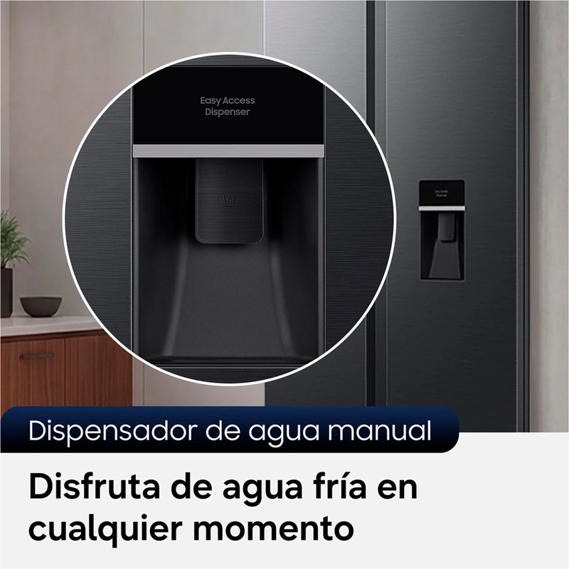 REFRIGERADOR SIDE BY SIDE SAMSUNG RS40H53WDFZS 526L NO FROST GRAFITO - 9