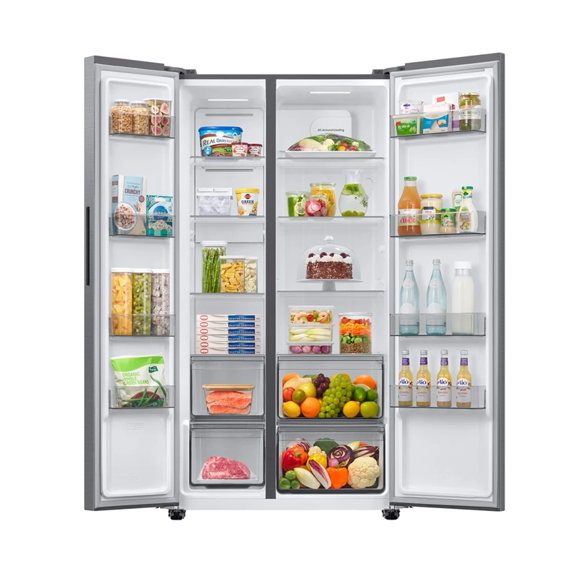 REFRIGERADOR SIDE BY SIDE SAMSUNG RS40H53XDTZS 529L NO FROST PLATA - 3