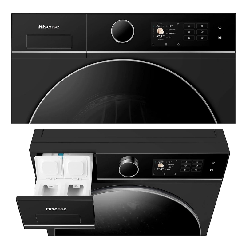 LAVADORA SECADORA HISENSE WD5I1545BB 15KG 10KG NEGRO - 5
