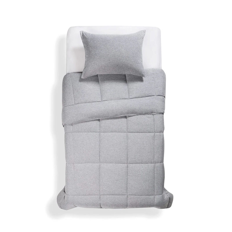 PLUMÓN ROSEN SOFT TOUCH LISO 1.5 PLAZAS GRAFITO MELANGE - 3