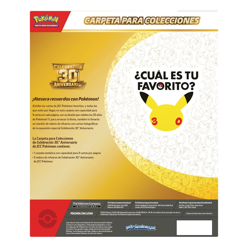 JUEGO DE ESTRATEGIA POKÉMON 30TH CELEBRATION BINDER ESPAÑOL - 3