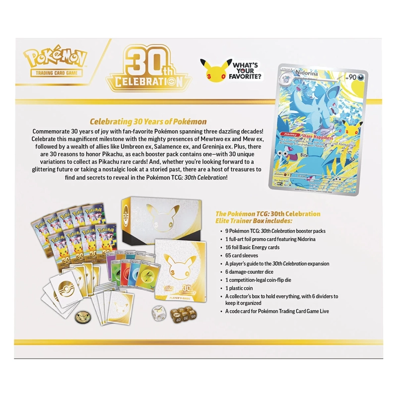 JUEGO DE ESTRATEGIA POKÉMON 30TH ELITE TRAINER BOX INGLÉS - 3