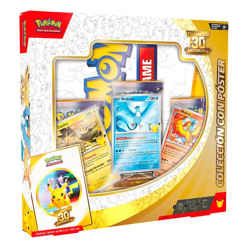 JUEGO DE ESTRATEGIA POKÉMON 30TH POSTER COLECTION ESPAÑOL - 2