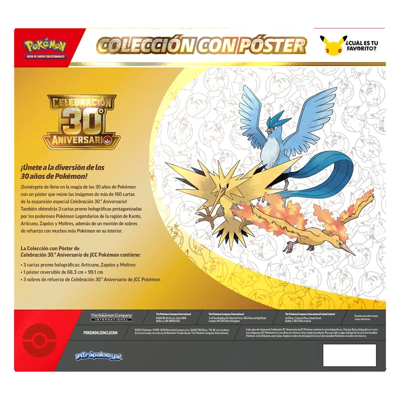 JUEGO DE ESTRATEGIA POKÉMON 30TH POSTER COLECTION ESPAÑOL - 3