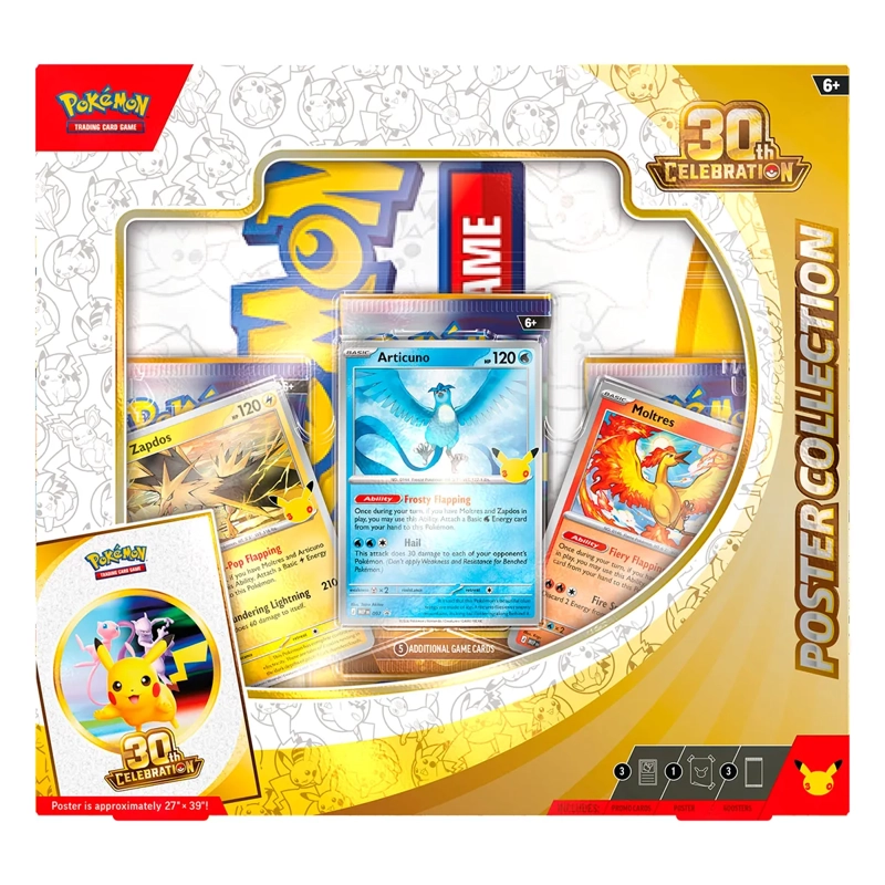 JUEGO DE ESTRATEGIA POKÉMON 30TH POSTER COLECTION INGLÉS