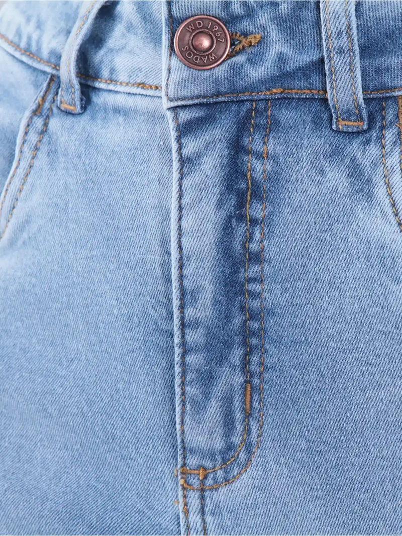JEANS MUJER WADOS ALGODÓN WIDE LEG TIRO ALTO - 5