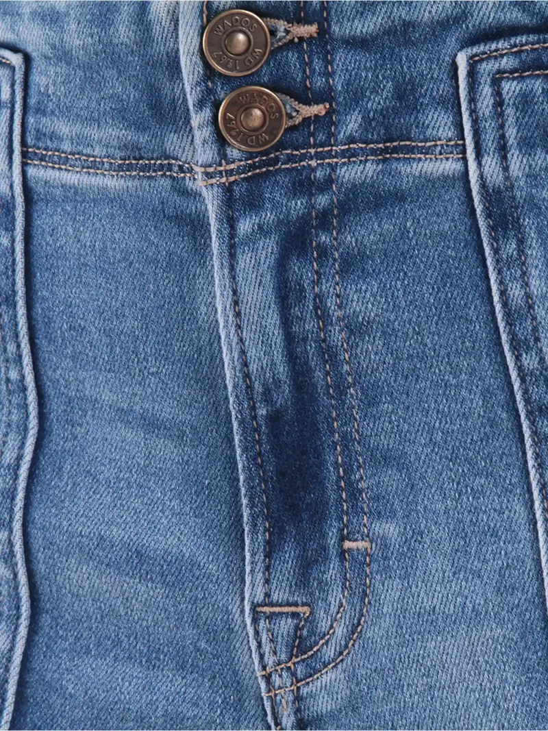 JEANS MUJER WADOS ALGODÓN CARGO RECTO TIRO ALTO - 5
