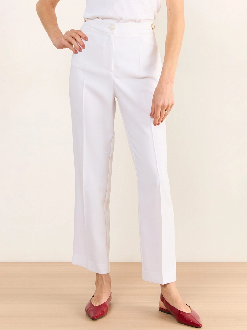 PANTALÓN MUJER MA GRIFFE WIDE LEG PESPUNTES - 2