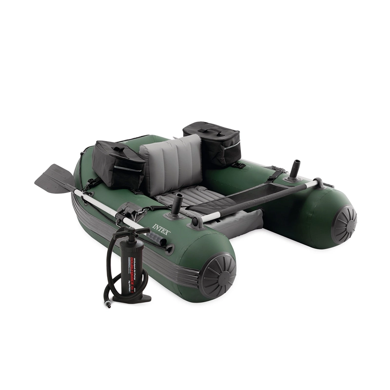 BOTE INFLABLE INTEX BIG CATCH PROTM FISHING TUB SET CAPACIDAD 140 KG + REMOS + INFLADOR - 1