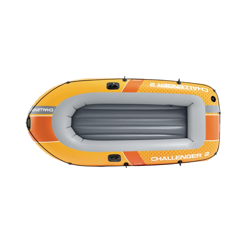BOTE INFLABLE INTEX CHALLENGER 2 SET CAPACIDAD 200 KG + REMOS + INFLADOR - 3