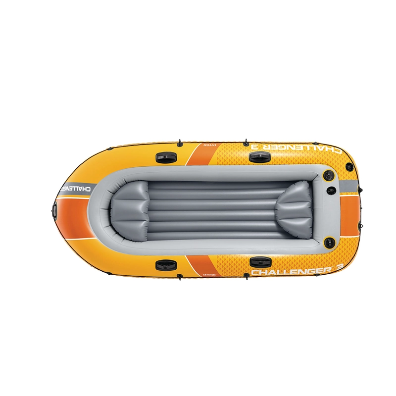 BOTE INFLABLE INTEX CHALLENGER 3 SET CAPACIDAD 320 KG + REMOS + INFLADOR - 3