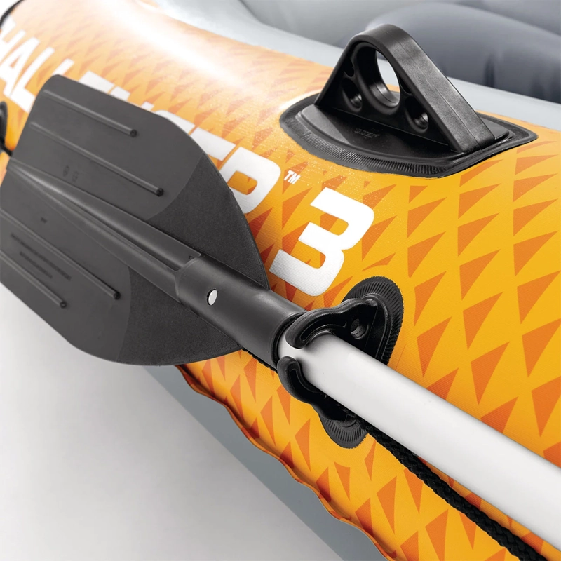 BOTE INFLABLE INTEX CHALLENGER 3 SET CAPACIDAD 320 KG + REMOS + INFLADOR - 5