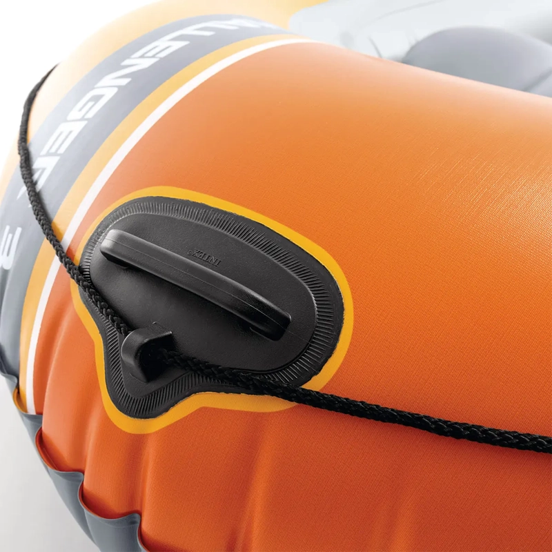 BOTE INFLABLE INTEX CHALLENGER 3 SET CAPACIDAD 320 KG + REMOS + INFLADOR - 6