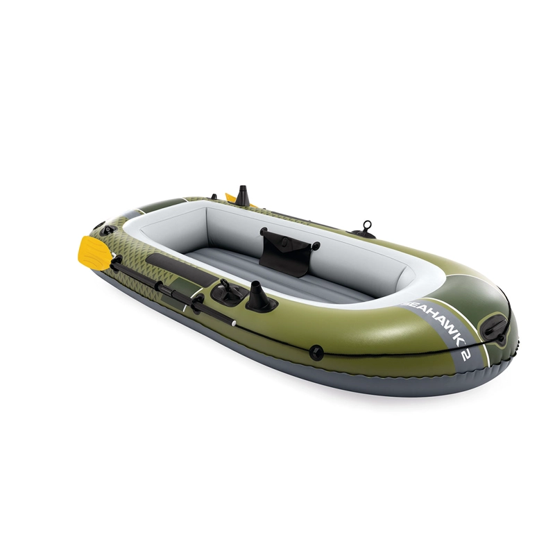 BOTE INFLABLE INTEX SEAHAWK 2 SET CAPACIDAD 240 KG + REMOS + INFLADOR - 2