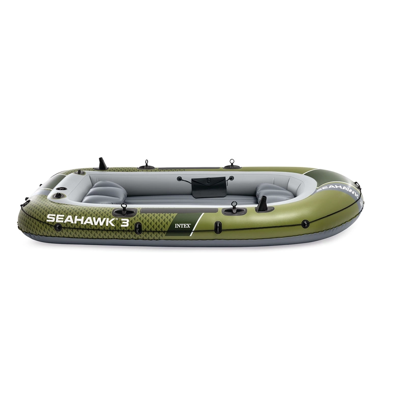 BOTE INFLABLE INTEX SEAHAWK 3 SET CAPACIDAD 360 KG + REMOS + INFLADOR - 2