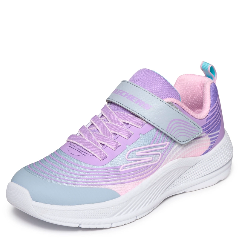ZAPATILLAS NIÑA SKECHERS URBANAS GRIS MICROSPEC ADVANCE - 4