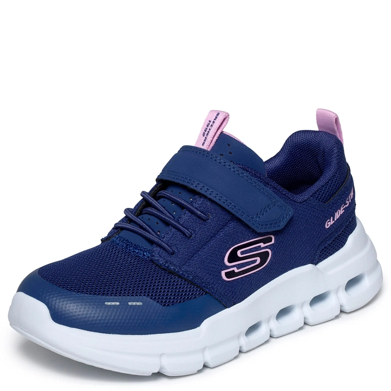 ZAPATILLAS NIÑA SKECHERS URBANAS AZUL MARINO GLIDE-STEP FLOW - 2